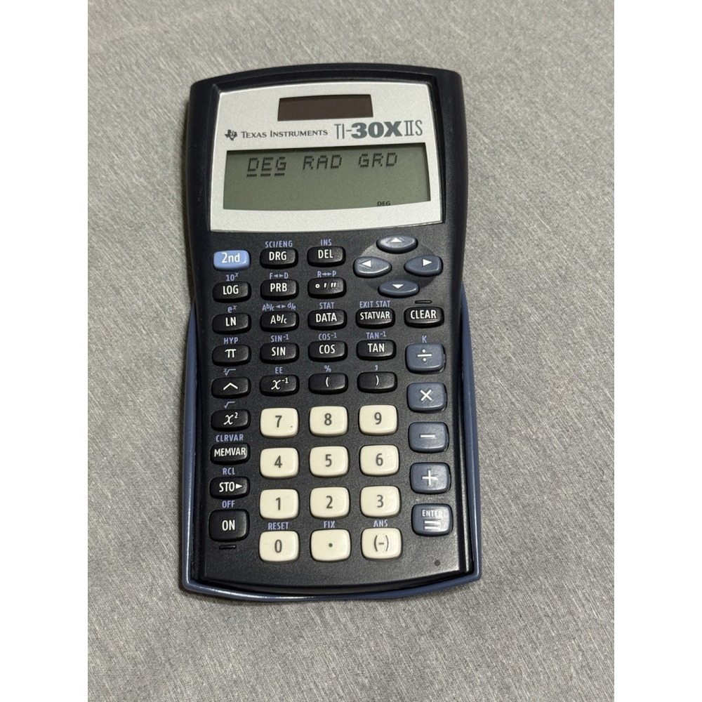 Texas Instruments TI-30X IIS Scientific Calculator Solar ~ TESTED WORKS - Picture 1 of 5